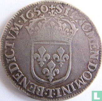 France ½ écu 1650 (T) - Image 1
