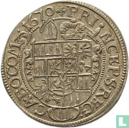 Olomouc 3 kreuzer 1670 - Image 1