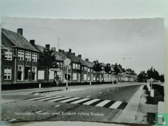 Dorpsstraat,vanaf Kruispunt richting Breskens - Afbeelding 1
