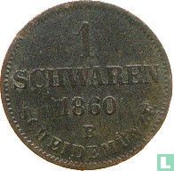 Oldenburg 1 schwaren 1860 - Afbeelding 1