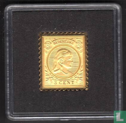 Gouden Postzegel Wilhelmina 1891 - Bild 1