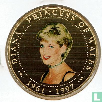 Cookeilanden 1 dollar 2007 "10th anniversary of the death of Lady Diana" - Afbeelding 2
