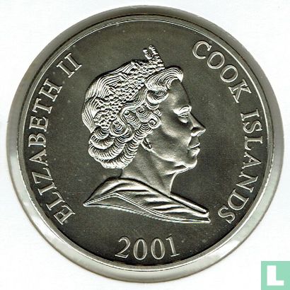Cookeilanden 1 dollar 2001 "2002 Winter Olympics - Salt Lake City" - Afbeelding 1