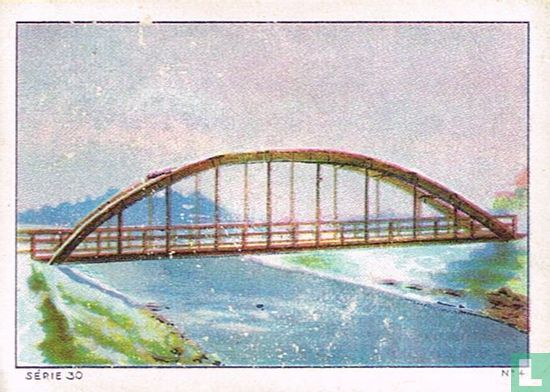 Modèle de pont avec arc supérieur et tablier suspendu - Afbeelding 1