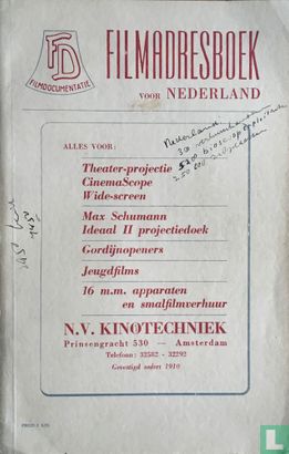 Filmadresboek voor Nederland  - Afbeelding 1