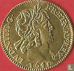 Frankreich ½ louis d'or 1641 (ohne Stern nach Legende) - Bild 1