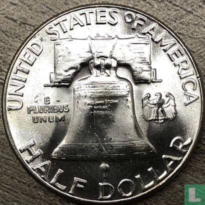 États-Unis ½ dollar 1960 (sans lettre) - Image 2