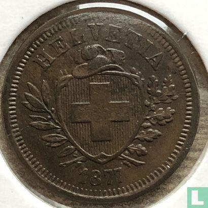 Suisse 1 rappen 1877 - Image 1