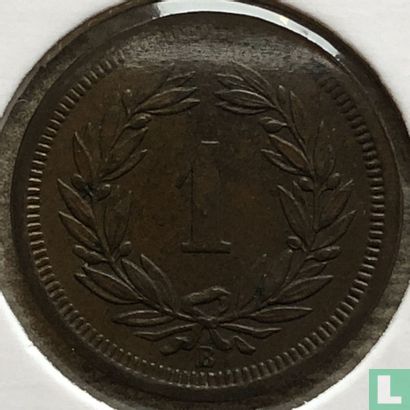 Suisse 1 rappen 1877 - Image 2
