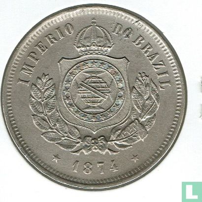 Brazilië 200 réis 1874 - Afbeelding 1