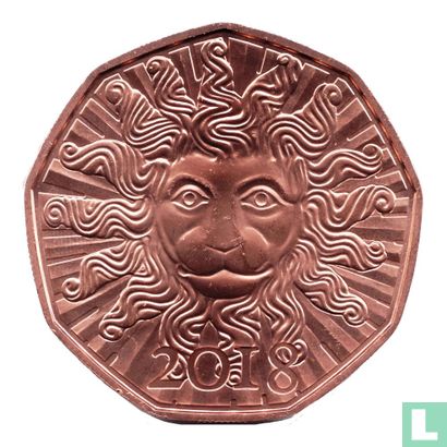 Austria 5 euro 2018 (copper) "Lion’s strength" - Image 1