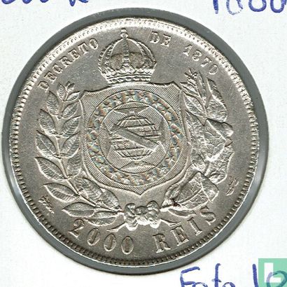 Brazilië 2000 réis 1888 - Afbeelding 2