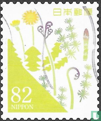 Gruß Briefmarken - Farben