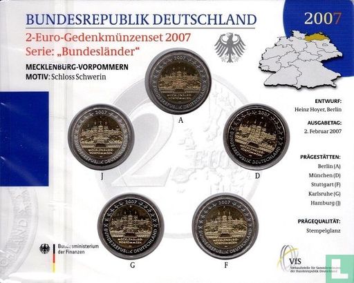 Germany mint set 2007 "Mecklenburg - Vorpommern" - Image 1
