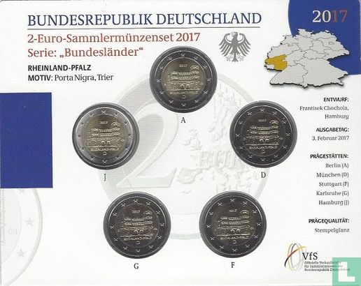 Germany mint set 2017 "Rheinland - Pfalz" - Image 1
