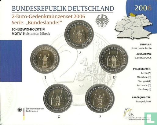 Germany mint set 2006 "Schleswig - Holstein" - Image 1