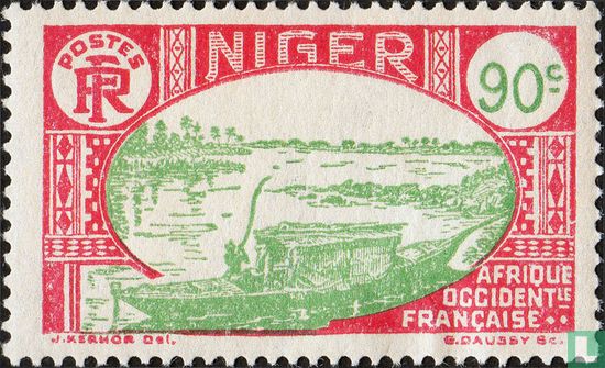 Boot op de Niger 