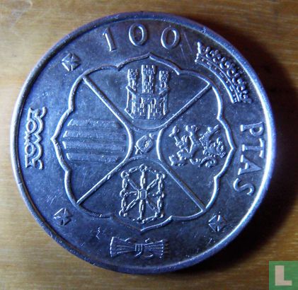 Spain 100 pesetas 1966 (70) - Image 2
