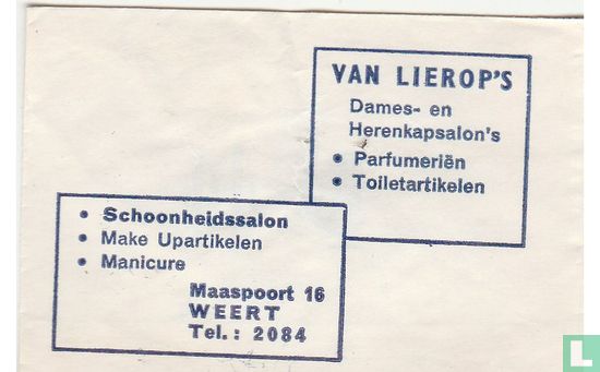 Van Lierop's Dames en Herenkapsalon's - Image 1