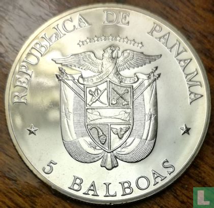 Panama 5 balboas 1972 - Afbeelding 2