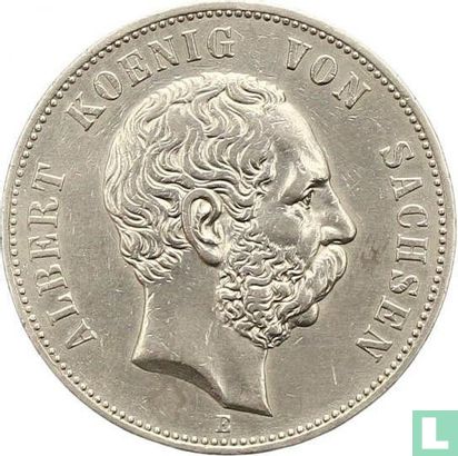 Saxe-Albertine 5 mark 1901 - Image 2
