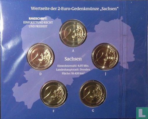 Duitsland jaarset 2016 "Sachsen" - Afbeelding 2