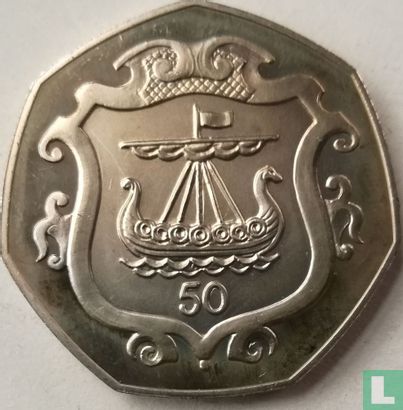 Isle of Man 50 pence 1984 (PROOF - silver) "Quincentenary of the College of Arms" - Image 2