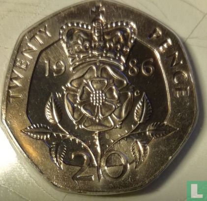 Verenigd Koninkrijk 20 pence 1986 - Afbeelding 1