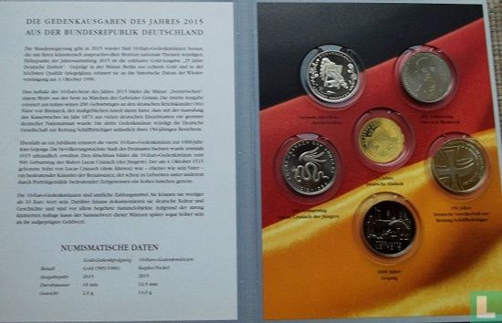 Germany mint set 2015 "Commemorative editions 2015" - Image 3
