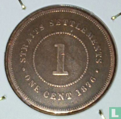 Établissements des détroits 1 cent 1876 - Image 1