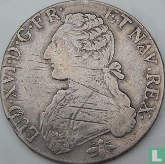 Frankrijk 1 écu 1790 (D) - Afbeelding 2