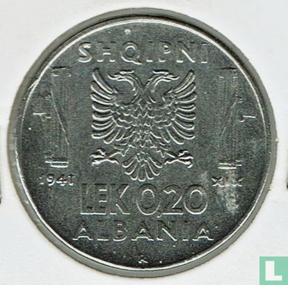 Albanie 0.20 lek 1941 - Image 1