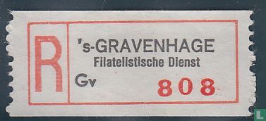 's-GRAVENHAGE Filatelistische Dienst Gv