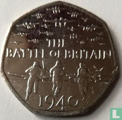 Verenigd Koninkrijk 50 pence 2015 (met JC) "75th anniversary of the Battle of Britain" - Afbeelding 2
