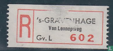 's-GRAVENHAGE Van Lennepweg Gv. L