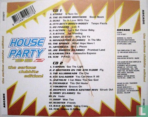 House Party '95-2 (The Serious Clubhits Edition!) - Afbeelding 2