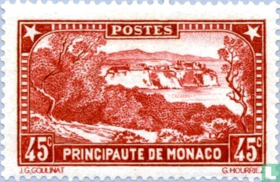 Rocher de Monaco vu de Cap-d'Ail