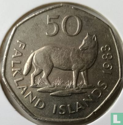 Falkland Islands 50 pence 1983 - Image 1