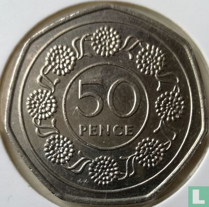 Gibraltar 50 pence 1988 (AA) - Image 2