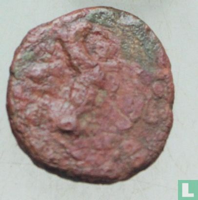 Ephesos, Ionia  AE16  (Medusa & hert)  100-0 BCE - Afbeelding 2