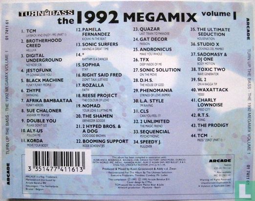 Turn up the Bass: the 1992 Megamix Volume 1 - Afbeelding 2