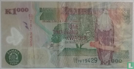 Zambia 1000 Kwacha 2006 - Image 1