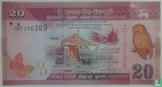 Sri lanka 20 Rupees - Afbeelding 1