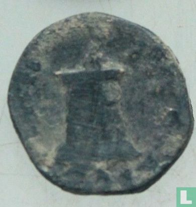 Roman Empire  AE14  (vuurtoren, Alexandria)  300-400 - Afbeelding 1
