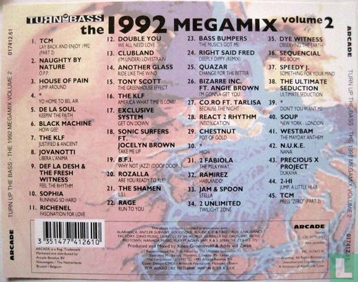 Turn up the Bass: the 1992 Megamix volume 2 - Image 2