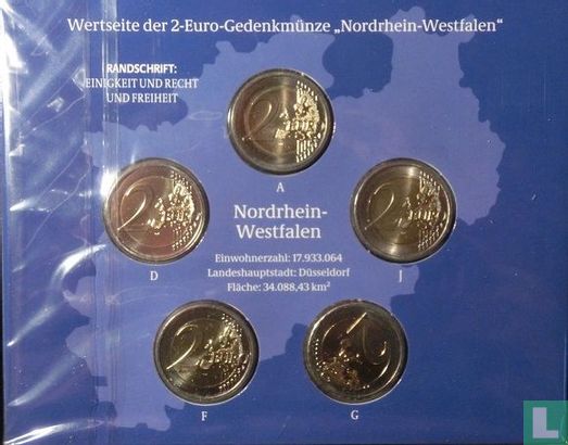 Allemagne coffret 2011 "Nordrhein - Westfalen" - Image 2