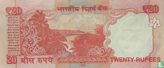 India 20 Rupees 2016 (A) - Afbeelding 2