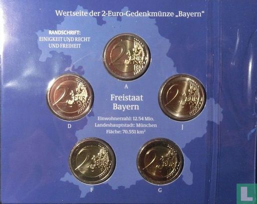 Germany mint set 2012 "Neuschwanstein Castle - Bavaria" - Image 2