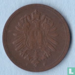 Empire allemand 1 pfennig 1874 (F) - Image 2