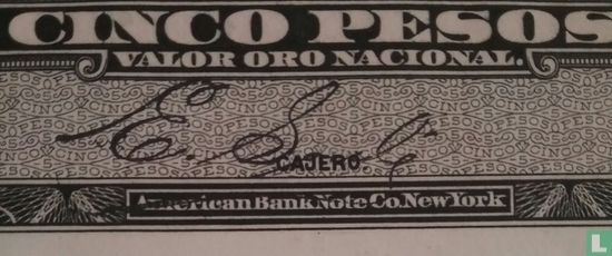 Mexique 5 Pesos 1913 - Image 3